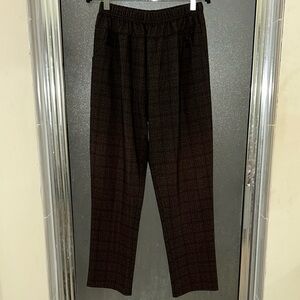 Brown Plaid Pants